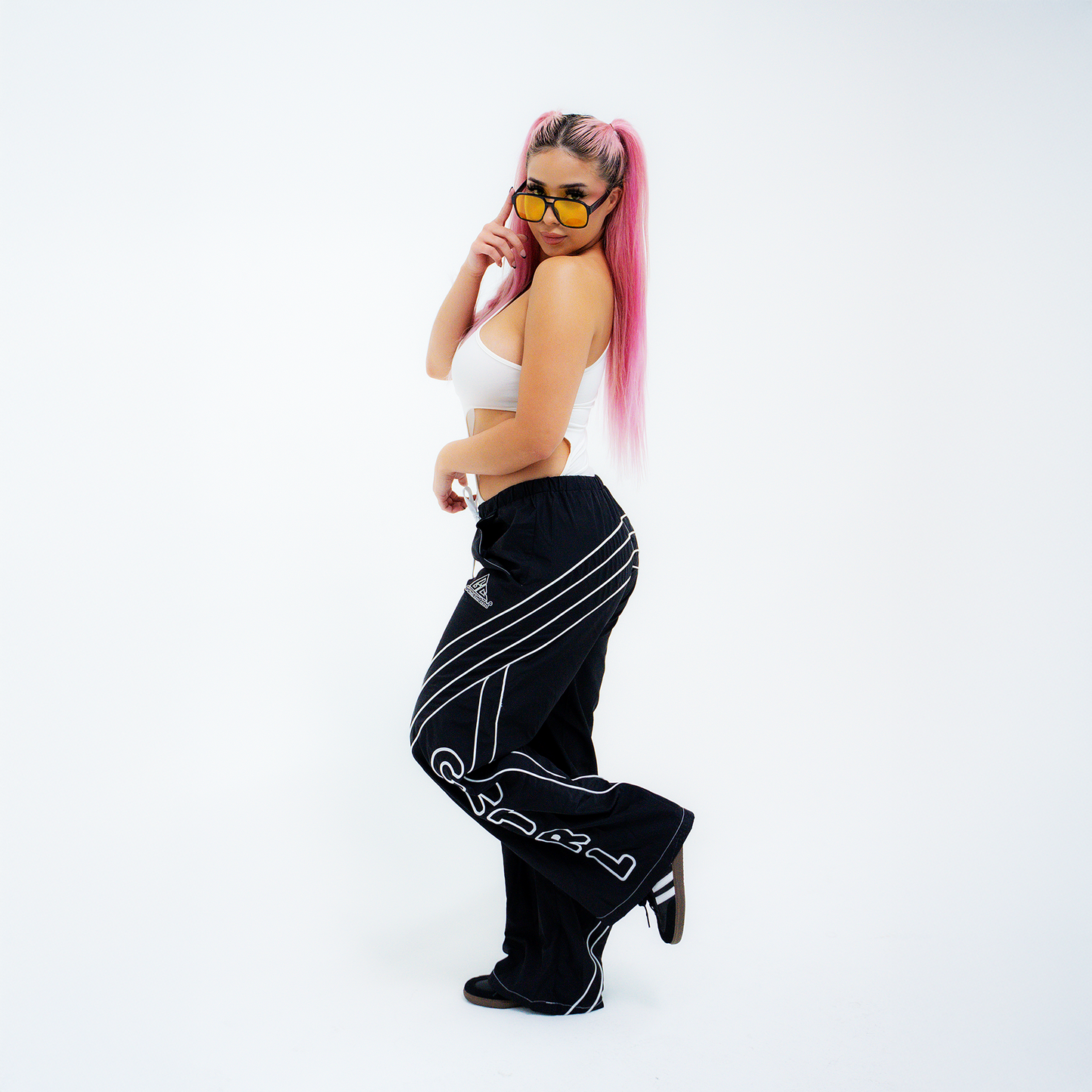 Black Garment Cntrl Track Pants