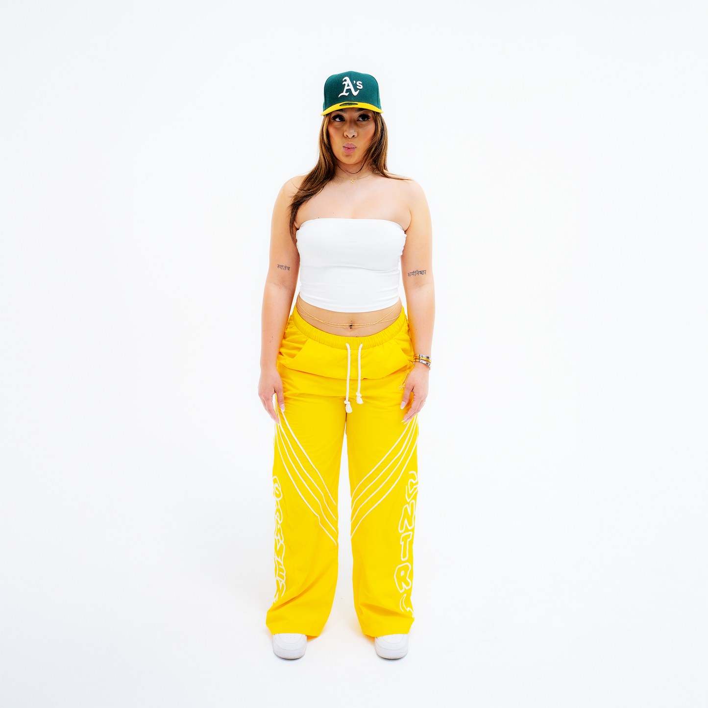 Yellow Garment Cntrl Track Pants